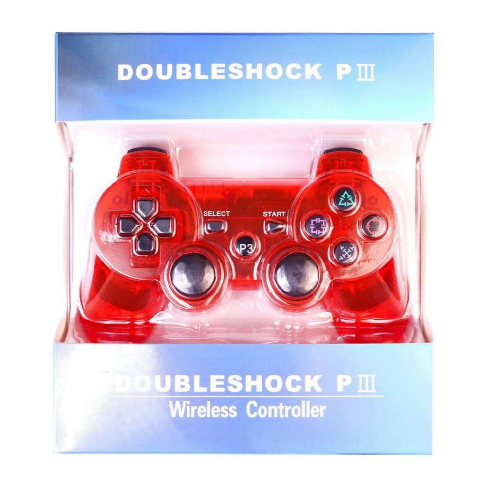 Playstation 3: Controller Wireless (Red Transparent) Ps3