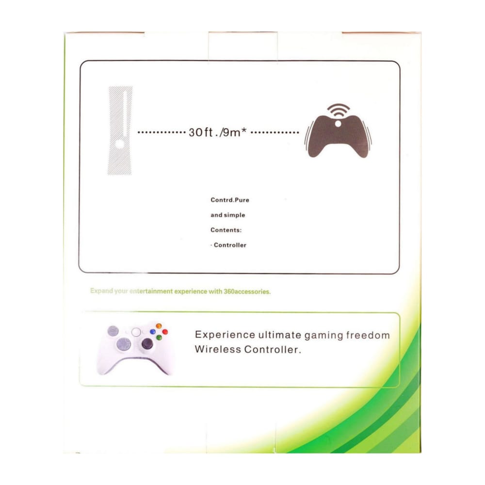 Xbox 360: Controller Wireless (White)