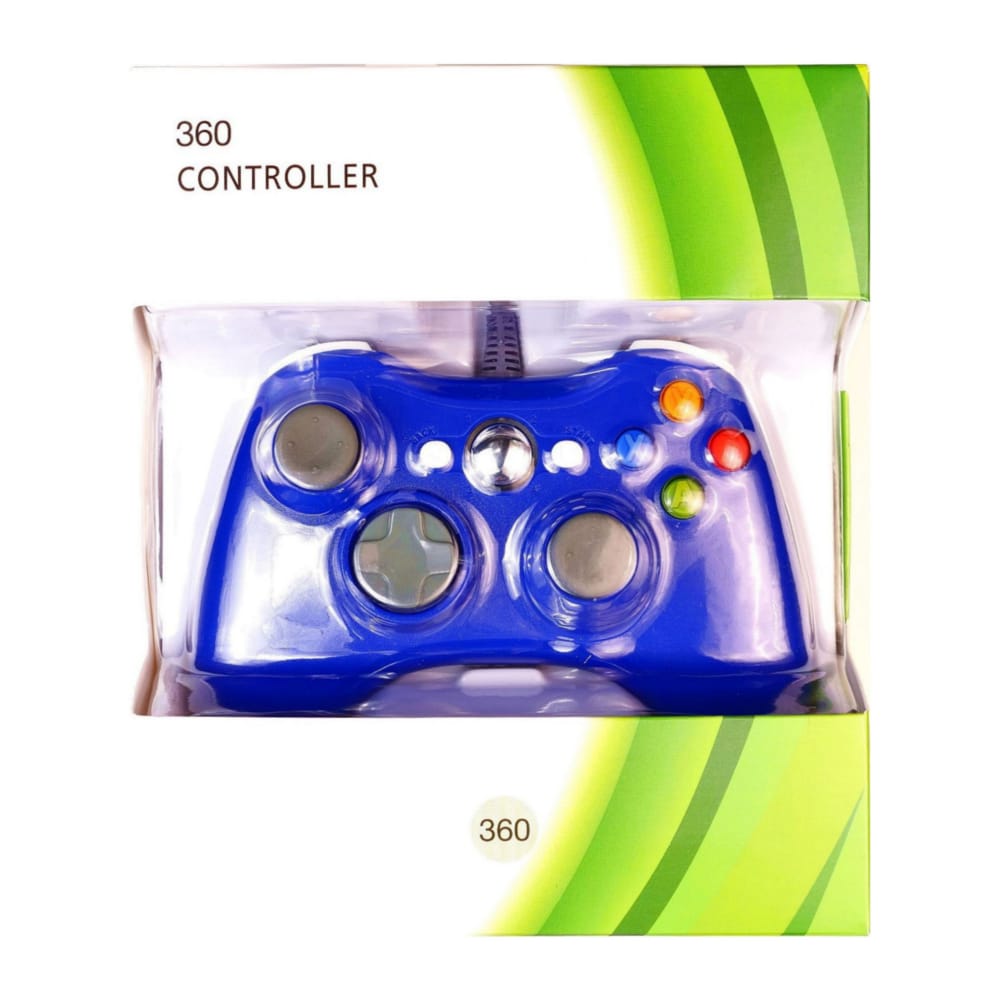 Xbox 360: Controller Wired (Blue)