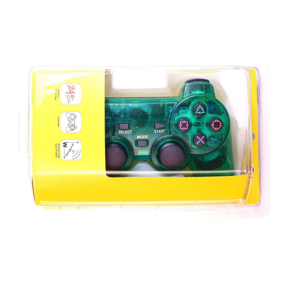 Playstation 2: Controller Wireless (Green Transparent)