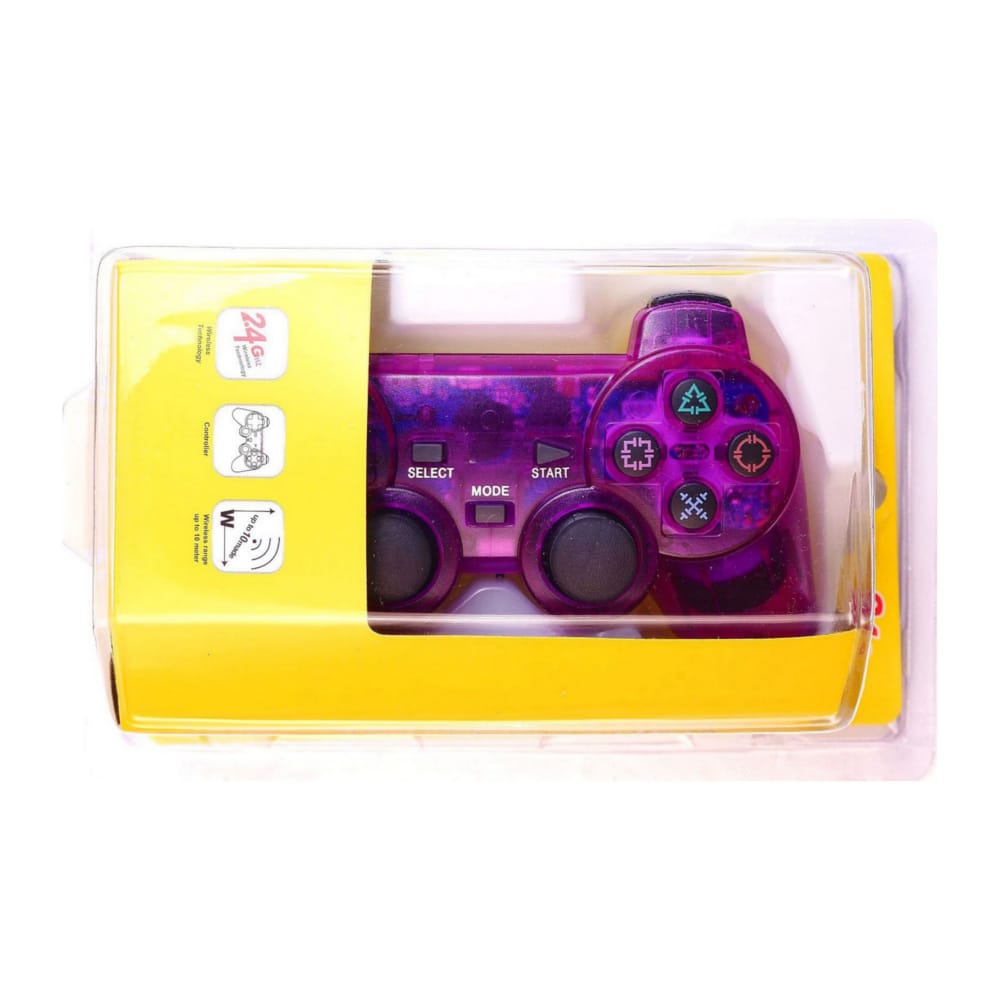 Playstation 2: Controller Wireless (Purple Transparent)