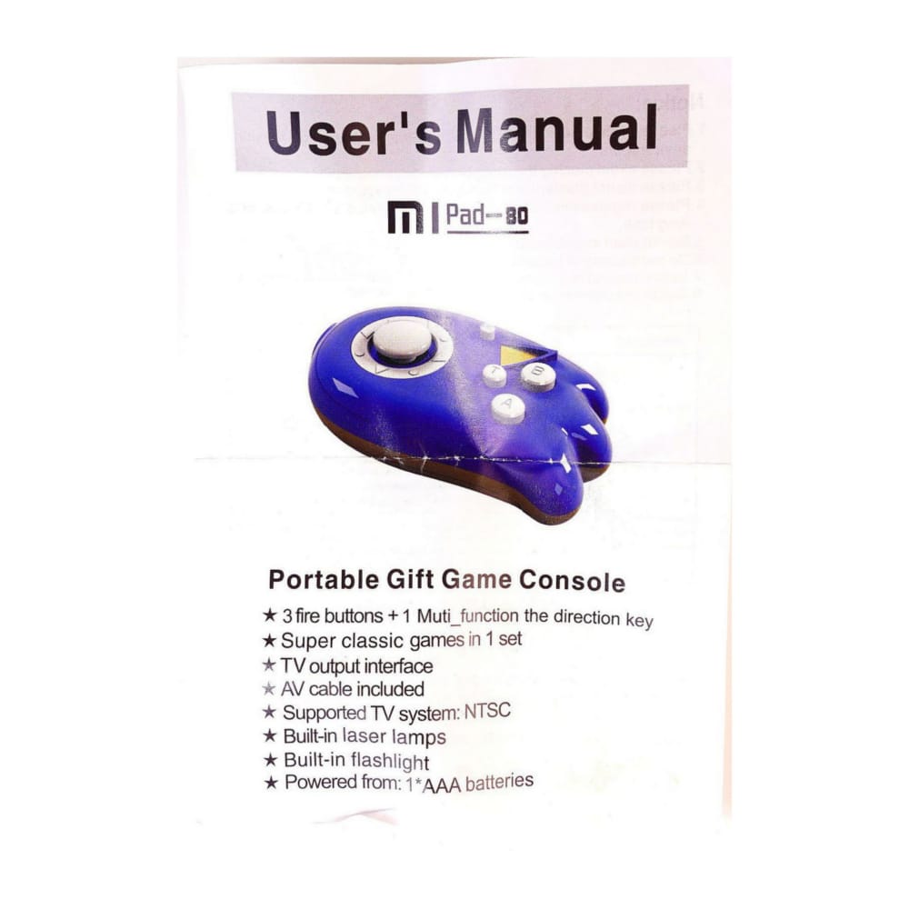 Game Player 8Bit Station Family Pocket (Blue)