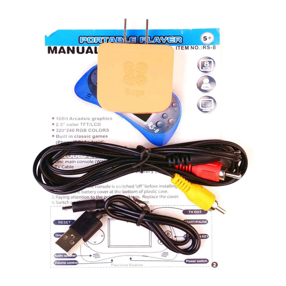 Game Player 16Bit Rs-8 (Red)