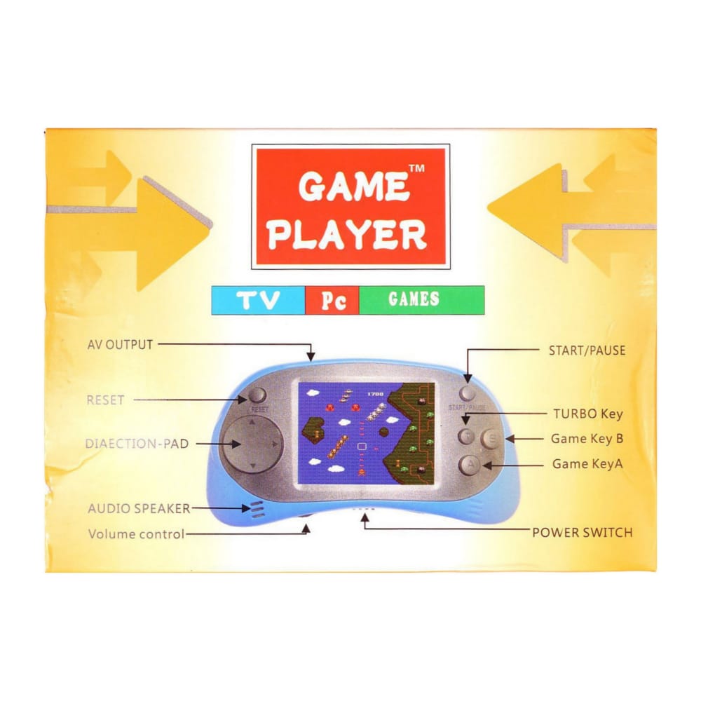 Game Player 16Bit Rs-8 (Red)