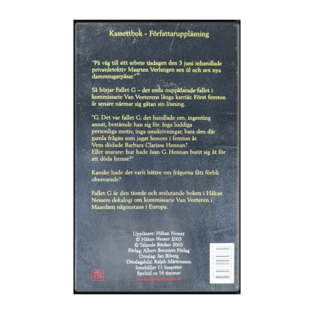 Håkan Nesser: Fallet G