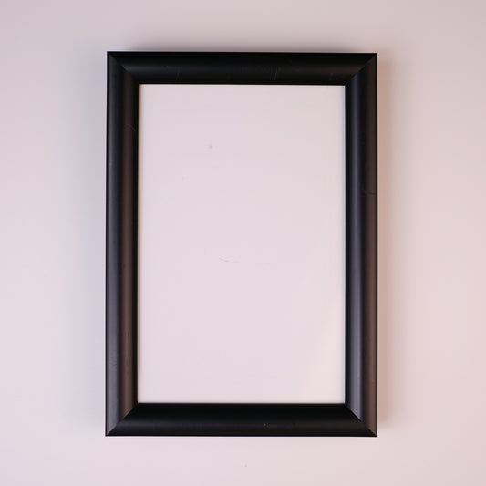 Glass & Wood Picture Frame With Stand (10x15cm) (BLACK)