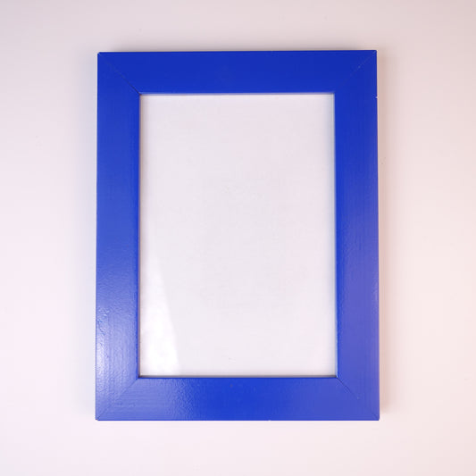 Glass & Wood Picture Frame (13x18cm) (BLUE)