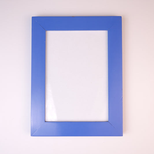 Glass & Wood Picture Frame (13x18cm) (LIGHT BLUE)
