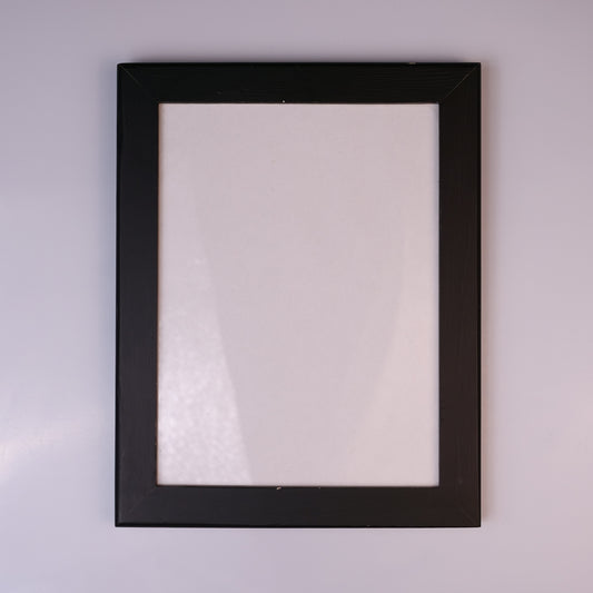 Glass & Wood Picture Frame (18x24cm) (BLACK)