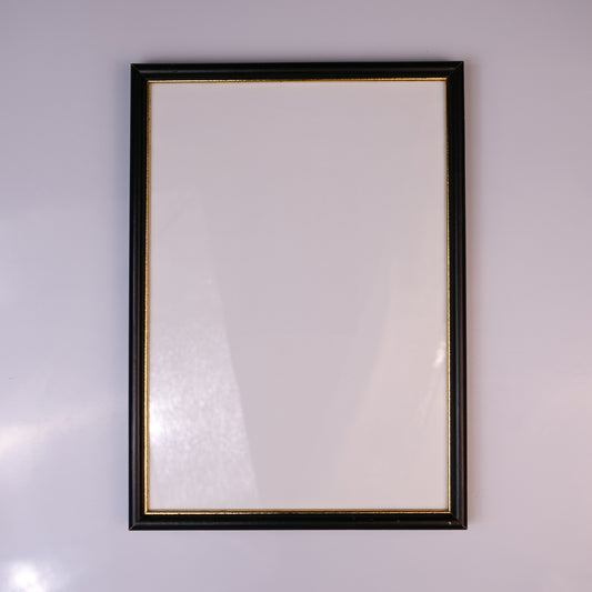 Glass & Wood Picture Frame (21x30cm) (BLACK)