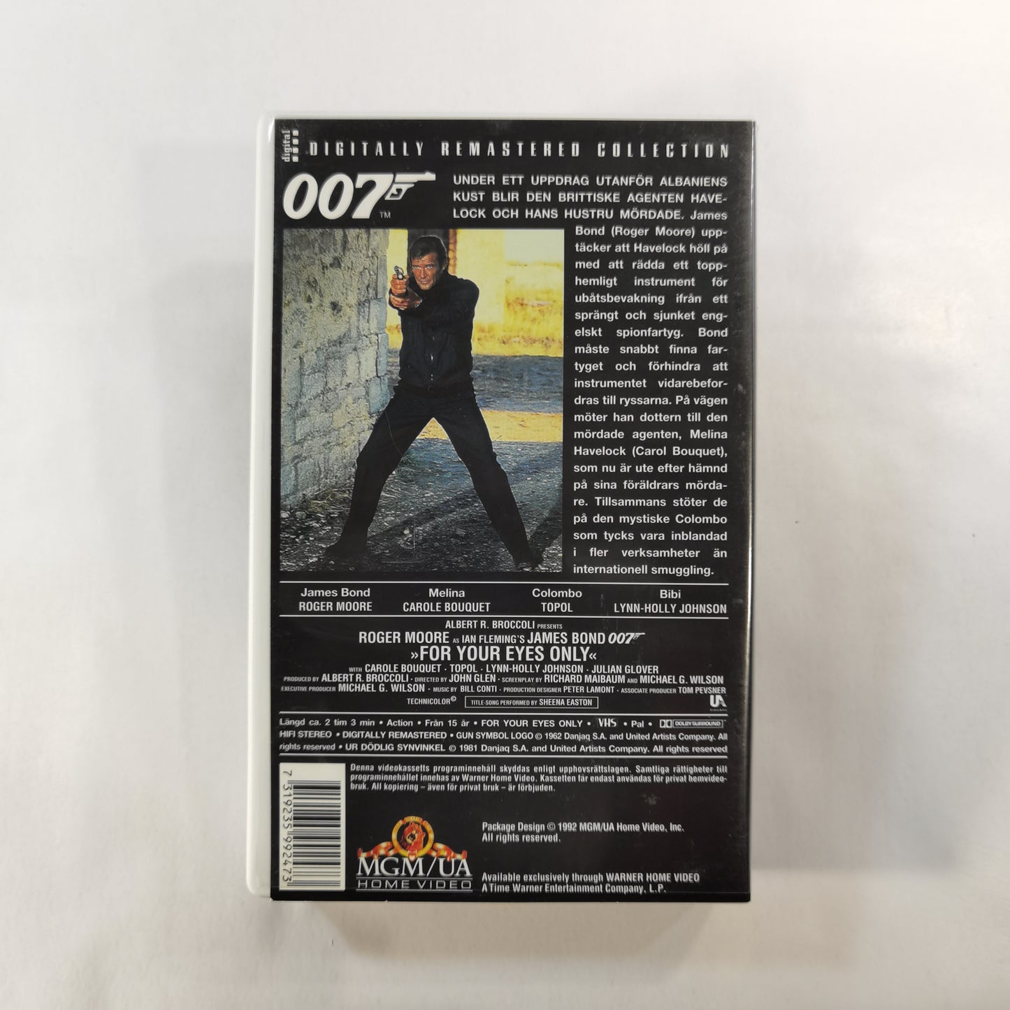 007: For Your Eyes Only ( Ur Dödlig Synvinkel ) (1981) - VHS SE 1992 Digitally Remastered Collection