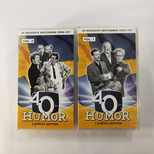 40 års humor i public service: Vol.1-2 - VHS SE 2002