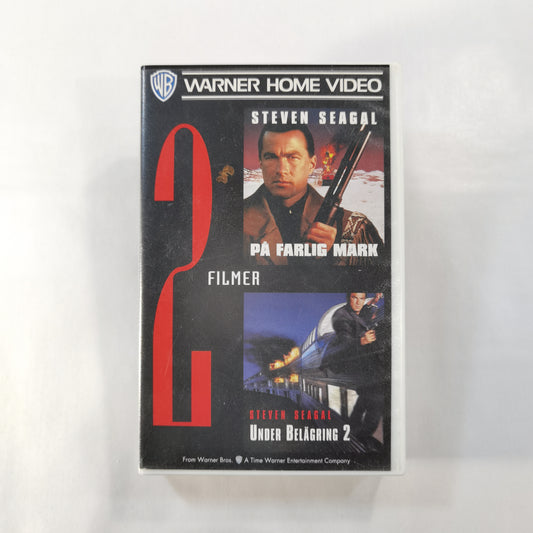 2 Filmer: På Farlig Mark + Under Belägring 2 - VHS SE 1997 ( 2x Films )