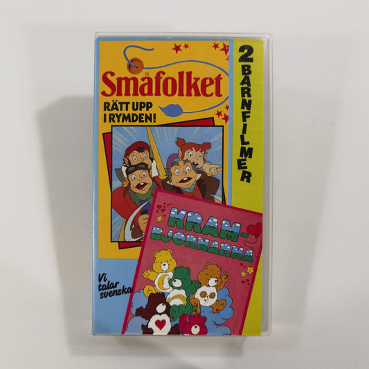 2 Barnfilmer: Småfolket + Krambjörnarna - VHS SE 1989