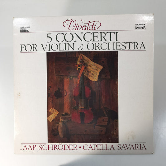 Antonio Vivaldi: 5 Concerti For Violin & Orchestra - Vinyl ( SLPD 12684 )